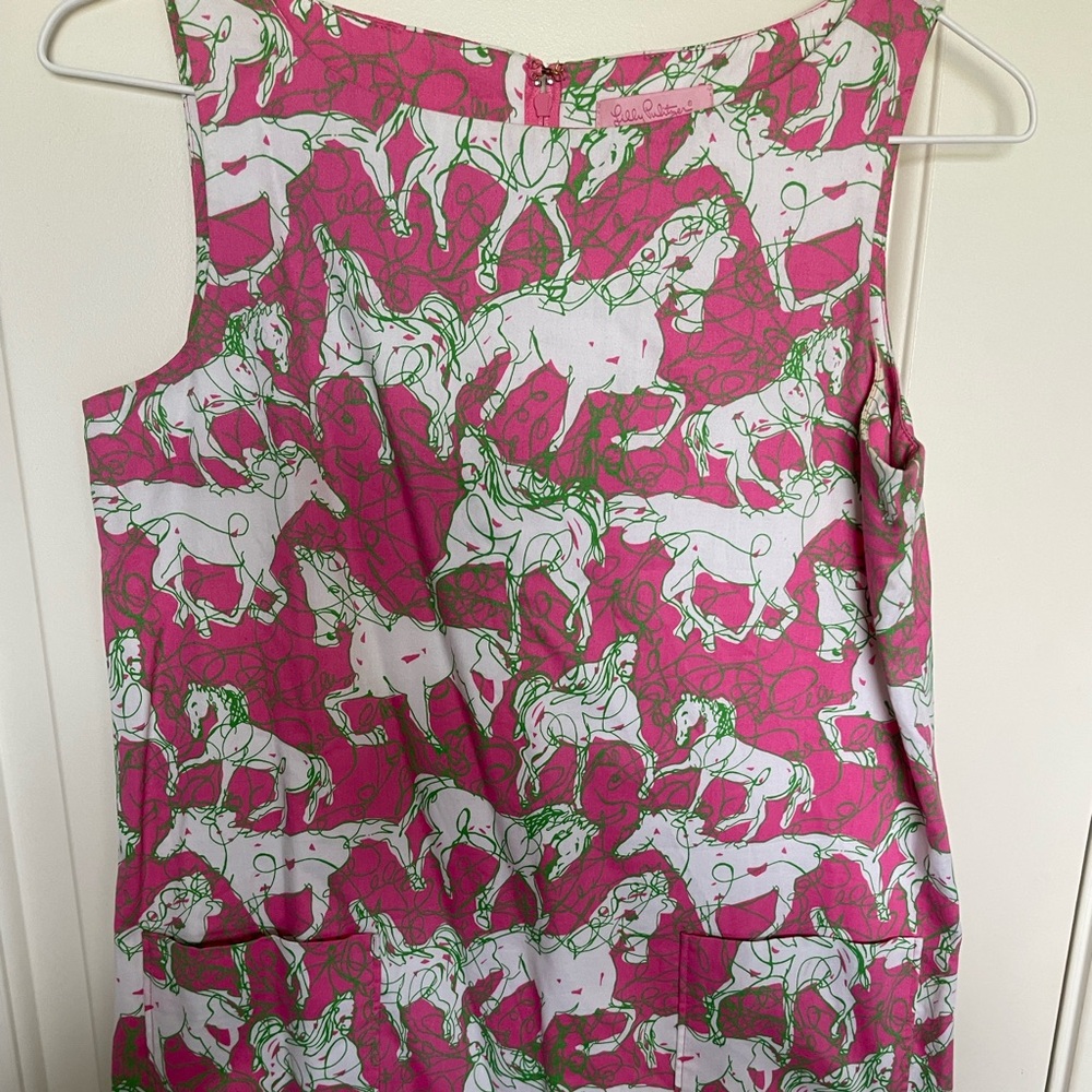 Lily Pulitzer horse print mini dress sz0